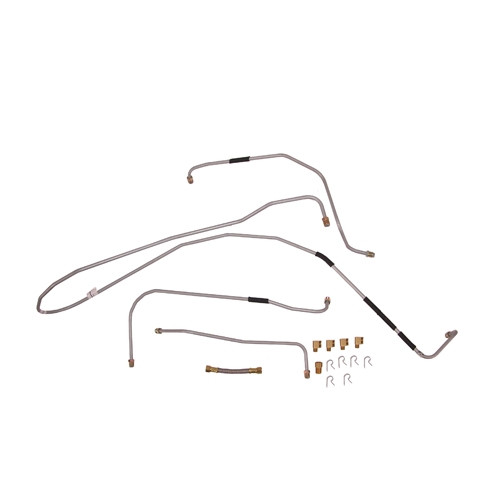 Complete Formed Steel Fuel Line Kit (Imported) Fits 41-45 MB, GPW with fuel filter on firewall