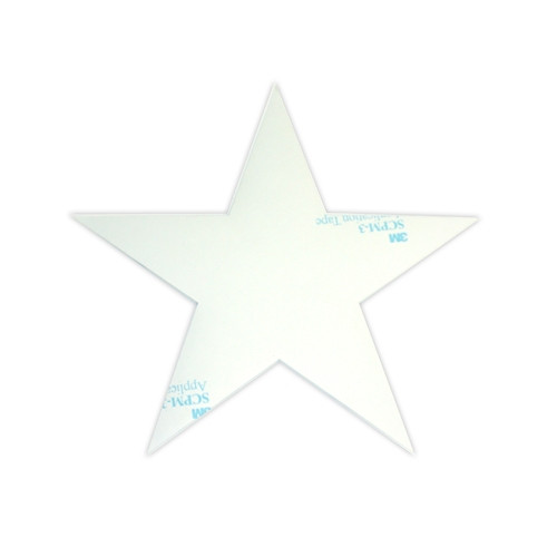 Decal 16" High White Hood Star (w/Transfer Paper) Fits  41-71 Jeep & Willys