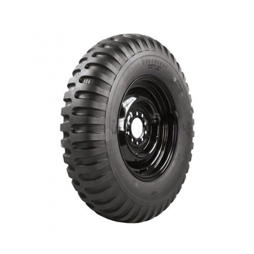 Firestone Non Directional Tire 7.00 x 15" Round Shoulder  Fits  41-71 Jeep & Willys
