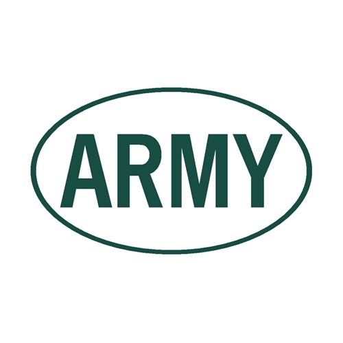 New Army Euro Decal Fits  41-71 Jeep & Willys