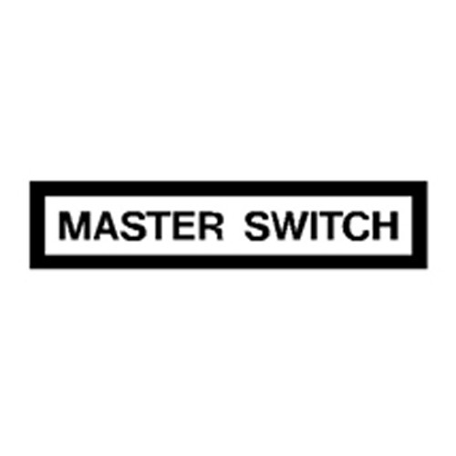 New Master Switch Decal Fits  41-71 Jeep & Willys