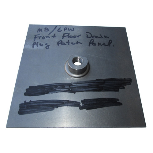 US Made Front Floor Drain Plug Patch Panel Fits 41-45 MB, GPW