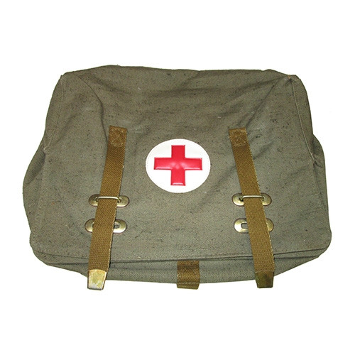 Vintage Military First Aid Satchel  Fits 41-71 Jeep & Willys