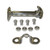 Stainless Steel Hood Catch Kit (1 side only)  Fits  41-71 Jeep & Willys