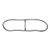 Windshield Glass Rubber Weatherseal Fits  46-60 Truck, Station Wagon (split windshield)