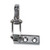 Chrome Convertible Hold Down Handle with Bracket (LH)  Fits  48-51 Jeepster