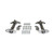 Chrome Hood Catch Kit for Both Sides  Fits  41-71 Jeep & Willys