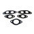 New Manifold Gasket Set (5 piece kit)  Fits  52-55 Station Wagon with 6-161 F engine