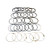 New Complete Piston Ring Set - Standard  Fits  50-55 Station Wagon, Jeepser with 6-161 engine