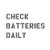 New Standard 1" Check Batteries Dailey Paint Mask Stencil  Fits  41-71 Jeep & Willys (3 Line)