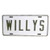 Willys License Plate in Block Script (Olive Drab) Fits  41-71 Willys and Jeep