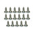 Windshield Frame to Cowl Rubber Weatherseal Hardware Kit  Fits  41-64 MB, GPW, CJ-2A, 3A, 3B, M38