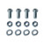 Tailgate Hinge to Body Hardware Kit Fits  46-71 CJ-2A, 3A, 3B, 5, M38