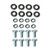 Wheel Cylinder to Backing Plate Hardware Kit Fits  41-71 MB, GPW, CJ-2A, 3A, 3B, 5, M38, M38A1