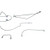 US Made Complete Formed Steel Brake Line Kit Fits  47-55 Jeepster & Station Wagon w/ Planar Suspension