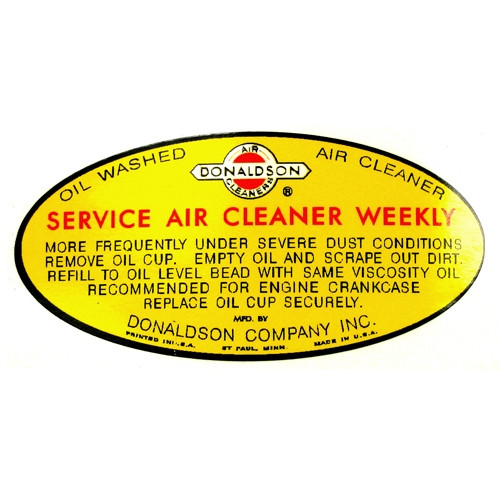 Decal Set for Dome Air Cleaner Assembly  Fits  50-72 CJ-3B, 5, M38A1, Truck, Station Wagon, Jeepster