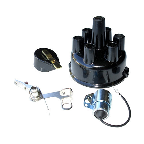 Distributor Rebuild Kit (points, rotor, cap, condenser)  Fits  54-64 Station Wagon with 6-226 engine