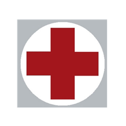 New Helmet Medical Cross Decal Fits  41-71 Jeep & Willys
