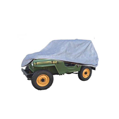 Premium Three Layer Outdoor Car Cover in Gray Fits 41-71 MB, GPW, CJ-2A, 3A, 3B, 5, M38, M38A1