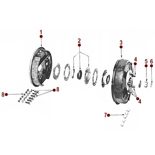Rear Axle - Rear Wheel Hub - 2WD Wagon
