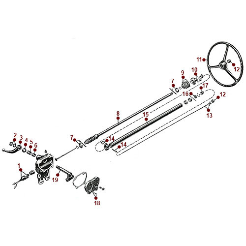 Steering Gear Box - 52-71 M38A1