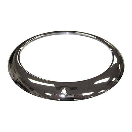 Chrome Headlight Bezel  Fits  46-53 CJ-2A, 3A