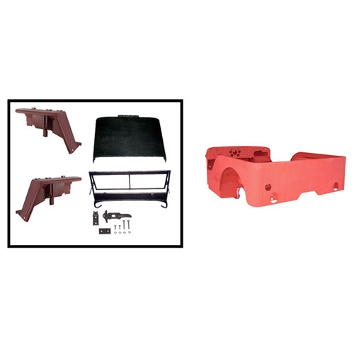 Body Tub Kit (Steel Tub, Fenders, Hood, & Windshield Frame)  Fits  41-45 GPW
