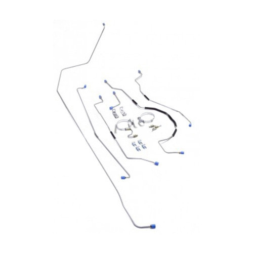 Complete Formed Steel Brake Line Kit (Imported) Fits 50-52 M38