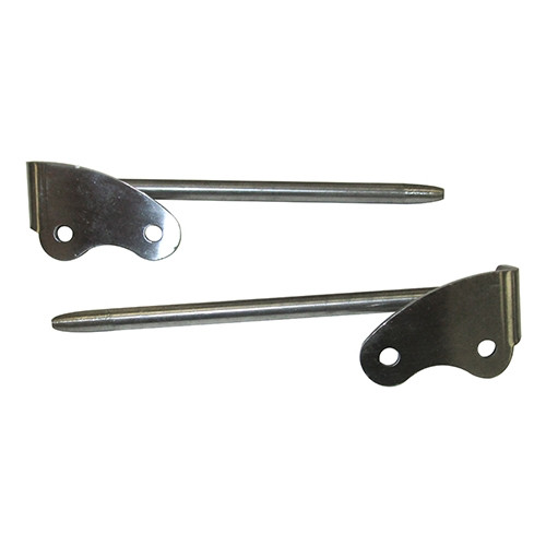 US Made Sun Visor Bracket Set (for one visor)  Fits  46-51 Jeepster, Station Wagon with Planar Suspension