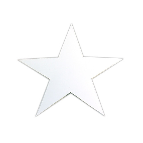 Decal 4" High White Bumper/Body Star (w/Transfer Paper) Fits  41-71 Jeep & Willys