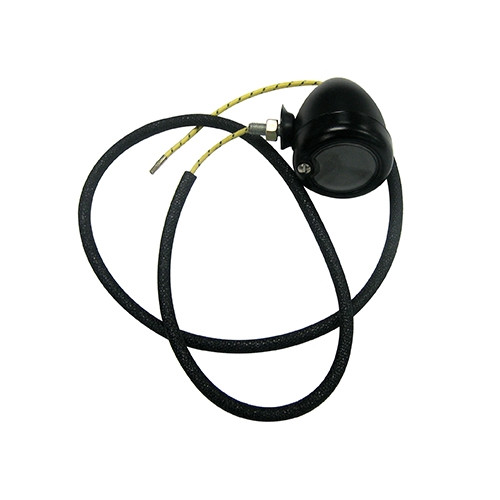 Original Reproduction Black Parking Lamp Assembly (RH) Fits  46-48 CJ-2A (with recessed parking lights)