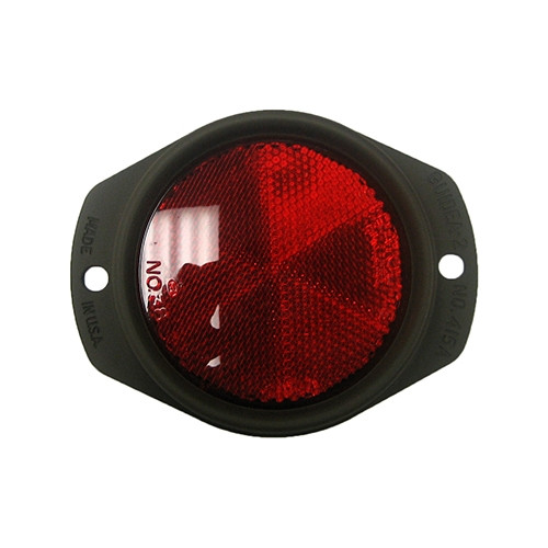 Oval Red Side Marker Assembly (reflector) Fits : 41-71 Jeep & Willys
