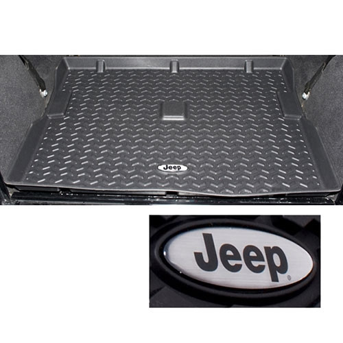 Cargo Liner with Jeep Logo in Black  Fits  76-86 CJ-7,8