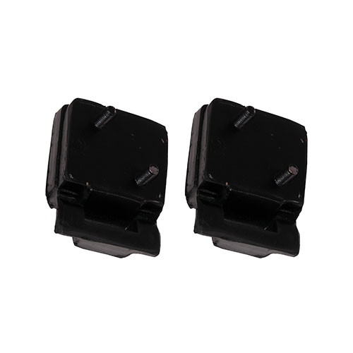 Black Polyurethane Engine Mount, Pair  Fits  76-86 CJ with V8 AMC