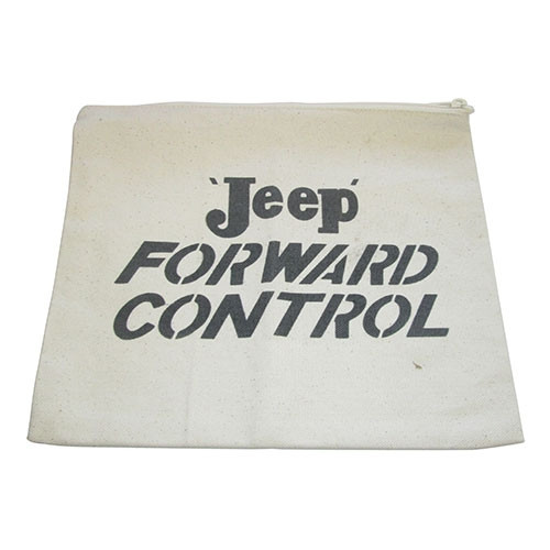 US Made Stenciled "Jeep Forward Control" Canvas Bag Fits 41-71 Jeep & Willys