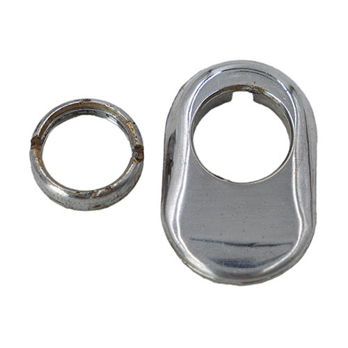 Take Out Chrome Wiper Pivot Shaft Bezel And Nut Set Fits 46-64 Truck, Station Wagon, Jeepster