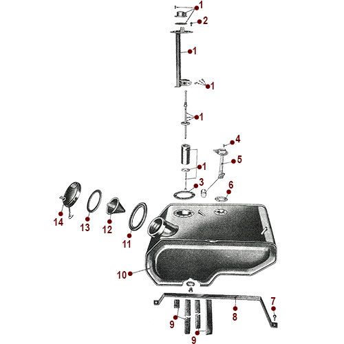 Fuel Tank - 52-71 M38A1