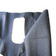 US Made Moulded Front Floor Mat in Black Rubber  Fits 41-71 MB, GPW, CJ-2A, 3A, 3B, 5, M38, M38A1