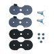 Floor Pan Drain Cover Kit Fits 50-71 CJ-5, 6, M38, M38A1