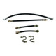 Front & Rear Brake Hose Kit (with frame to steel S-tubes) Fits : 45-66 CJ-2A, 3A, 3B, 5, M38, M38A1