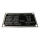 Dashboard Data Plate Fits : 41-45 GPW
