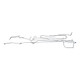 US Made Complete Formed Steel Brake Line Kit (4-134) Fits  47-53 Truck with rear Dana 53 axle