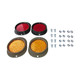 Complete Side Marker Mounting Kit (reflector) Fits  41-71 MB, GPW, CJ-2A, 3A, 3B, 5, M38, M38A1