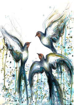 Flight of the Swallows (Ltd Edition Art Print - 42 x 59.4cm)