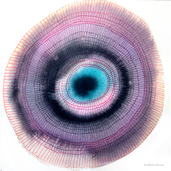 Awakened Grace Mandala - Heart & Crown Chakra (30x30cm framed)
