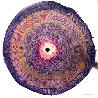 Crown Remembrance Mandala - Crown Chakra (30x30cm framed)