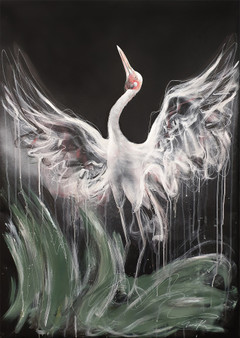 Dance of the Brolga (83 x 103cm)