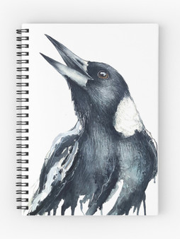 Magpie Lined Notebook | A5 Journal