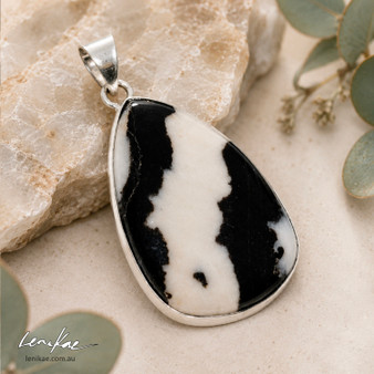 Sacred Release | Zebra Jasper Teardrop Pendant