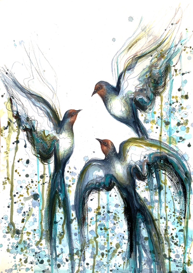 Flight of the Swallows (Ltd Edition Art Print - 42 x 59.4cm)